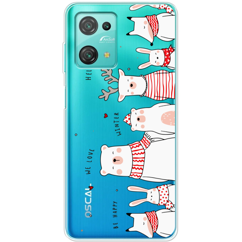 Прозрачный чехол BoxFace Blackview Oscal C30 Pro The Friendly Beasts