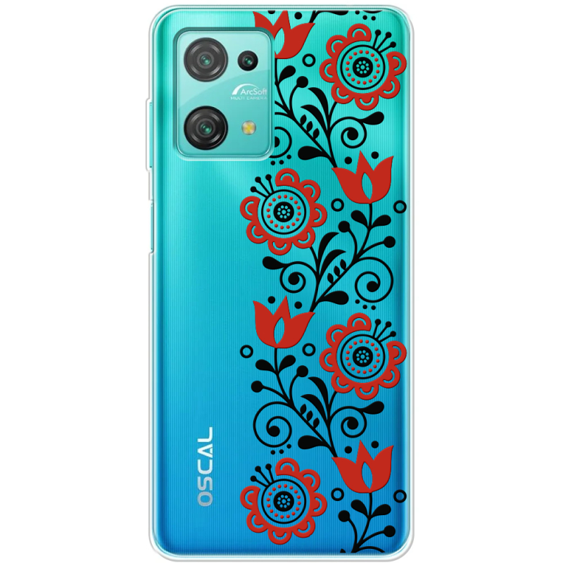 Прозрачный чехол BoxFace Blackview Oscal C30 Pro Ethno Ornament