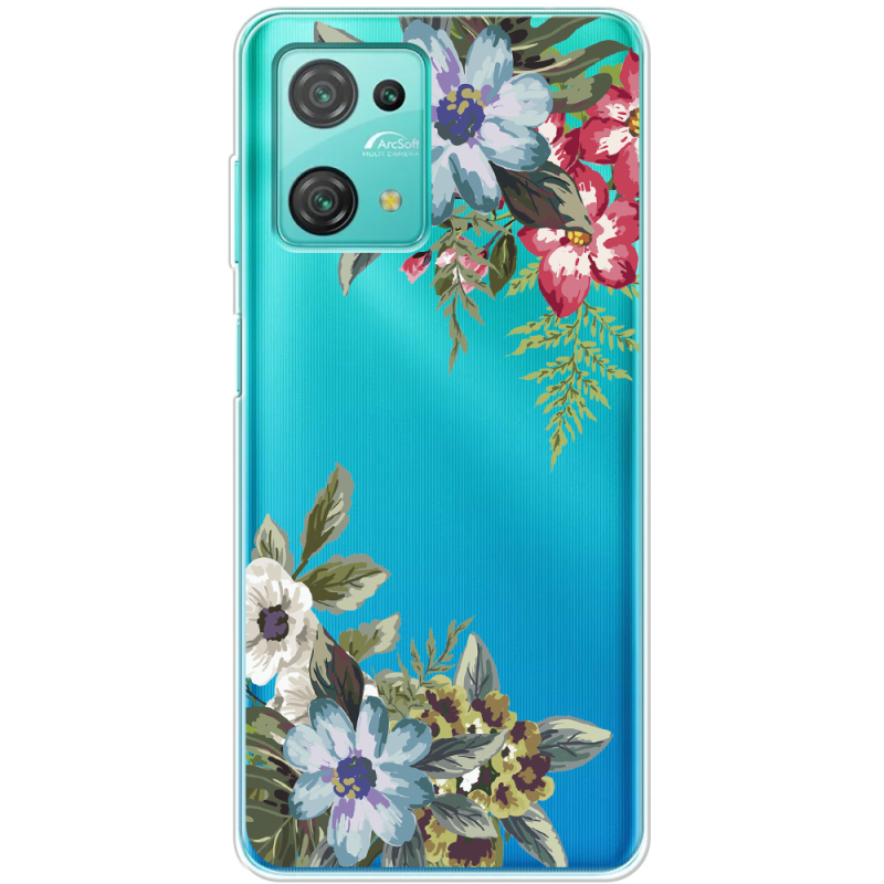 Прозрачный чехол BoxFace Blackview Oscal C30 Pro Floral