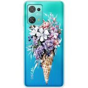 Чехол со стразами BoxFace Blackview Oscal C30 Pro Ice Cream Flowers