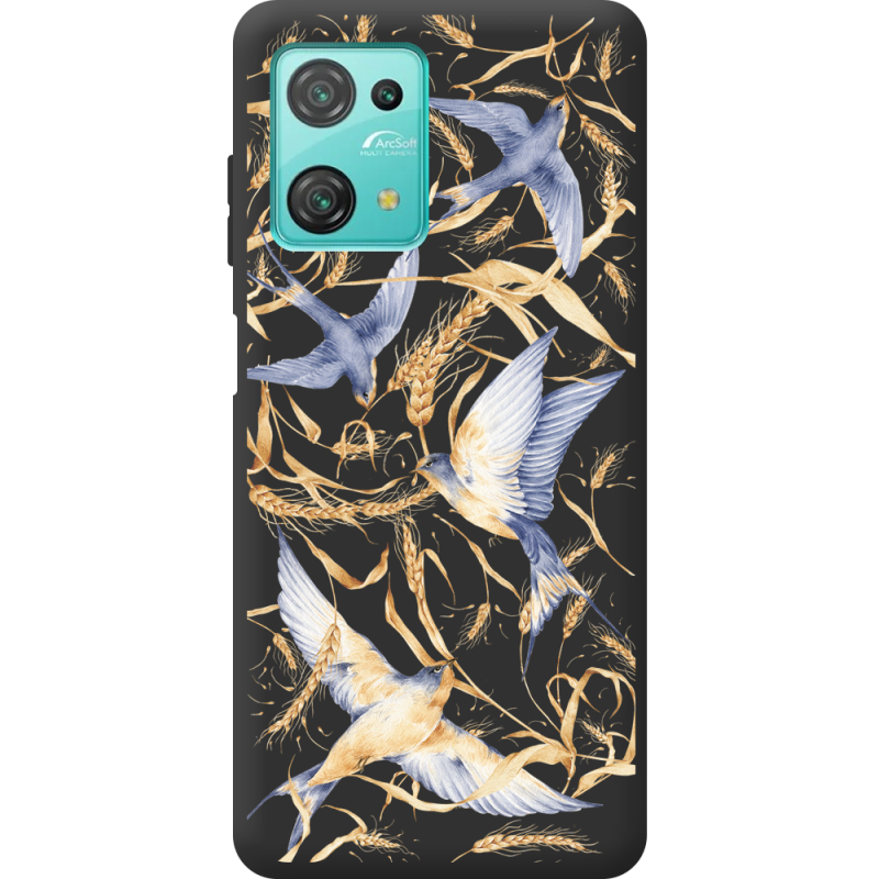 Черный чехол BoxFace Blackview Oscal C30 Pro Ластівки