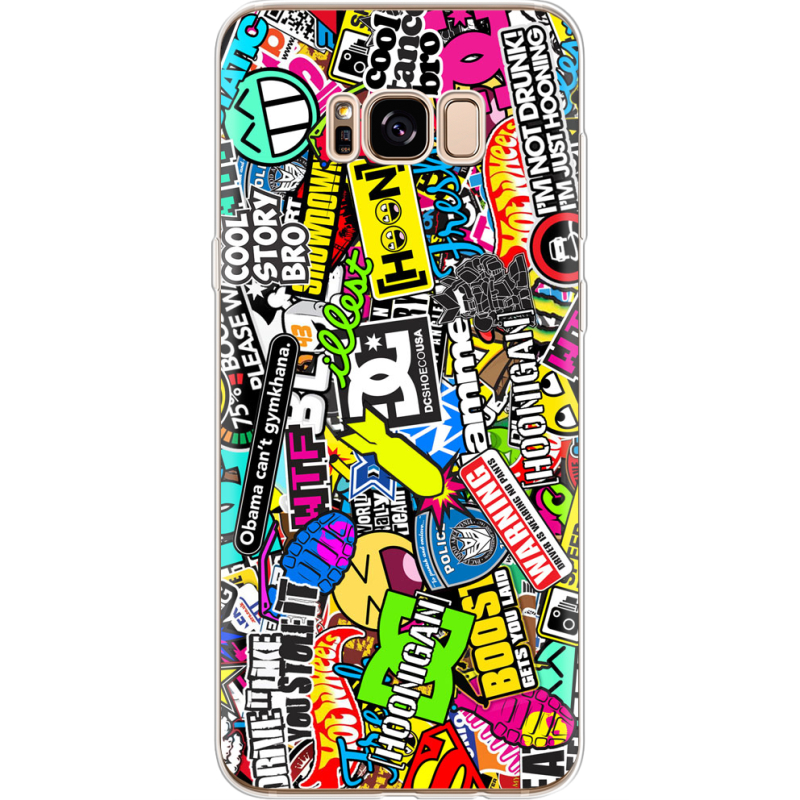 Чехол Uprint Samsung G955 Galaxy S8 Plus Multicolored Inscriptions