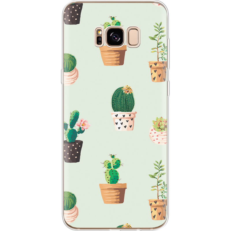 Чехол Uprint Samsung G955 Galaxy S8 Plus L-green Cacti