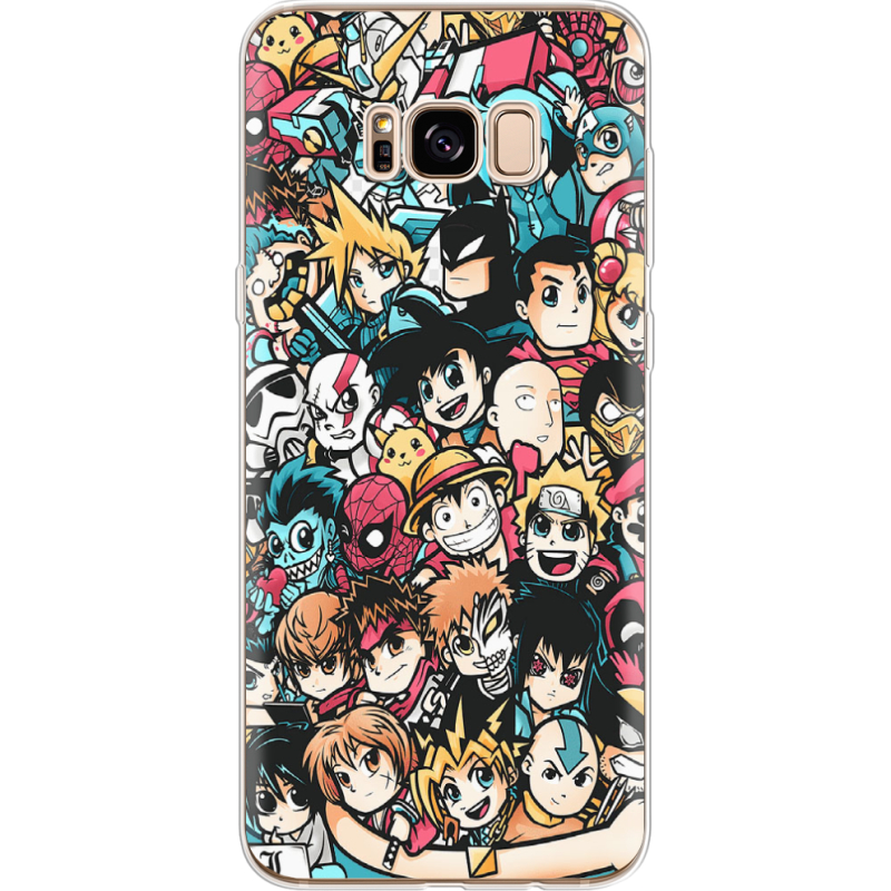 Чехол Uprint Samsung G955 Galaxy S8 Plus Anime Stickers