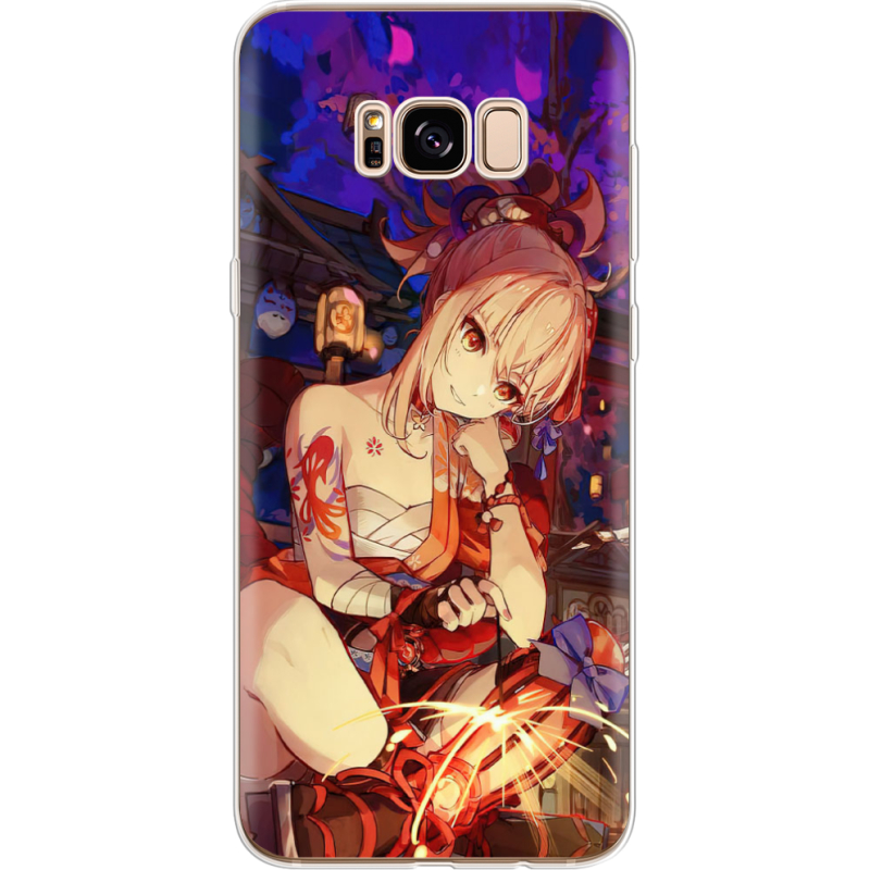 Чехол Uprint Samsung G955 Galaxy S8 Plus Genshin Ёимия с огоньком