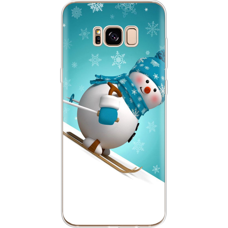 Чехол Uprint Samsung G955 Galaxy S8 Plus Skier Snowman
