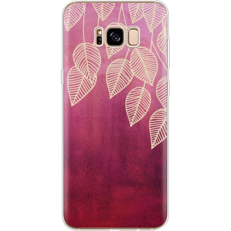 Чехол Uprint Samsung G955 Galaxy S8 Plus Gold Leaves