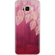 Чехол Uprint Samsung G955 Galaxy S8 Plus Gold Leaves