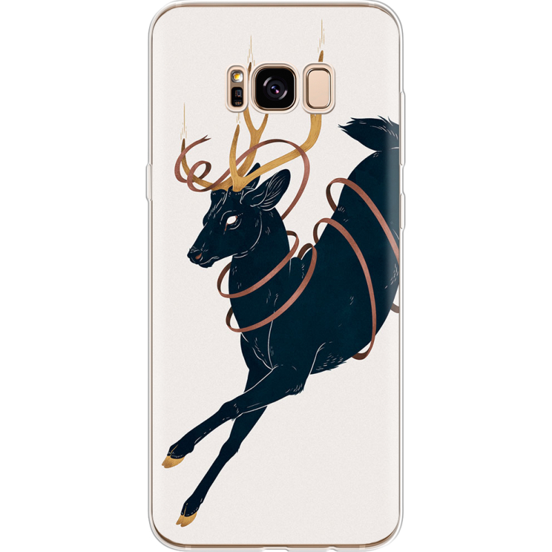 Чехол Uprint Samsung G955 Galaxy S8 Plus Black Deer