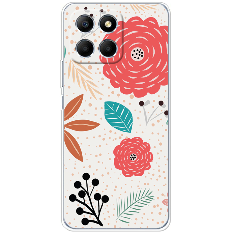 Чехол BoxFace Honor X6 Line Flowers