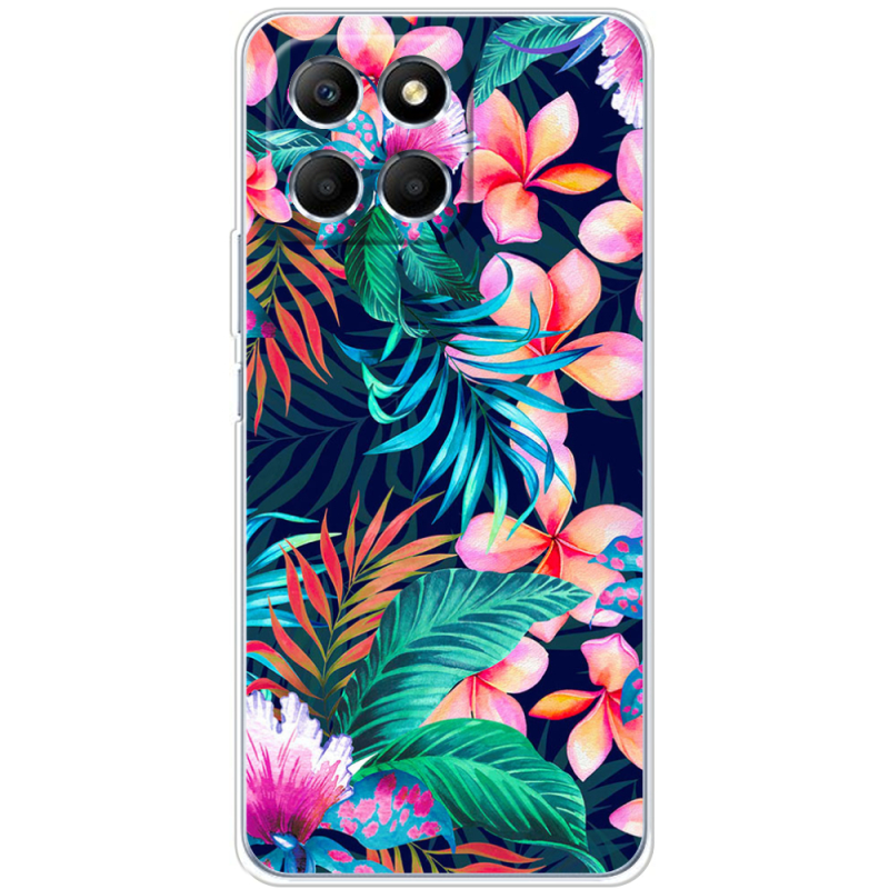 Чехол BoxFace Honor X6 flowers in the tropics