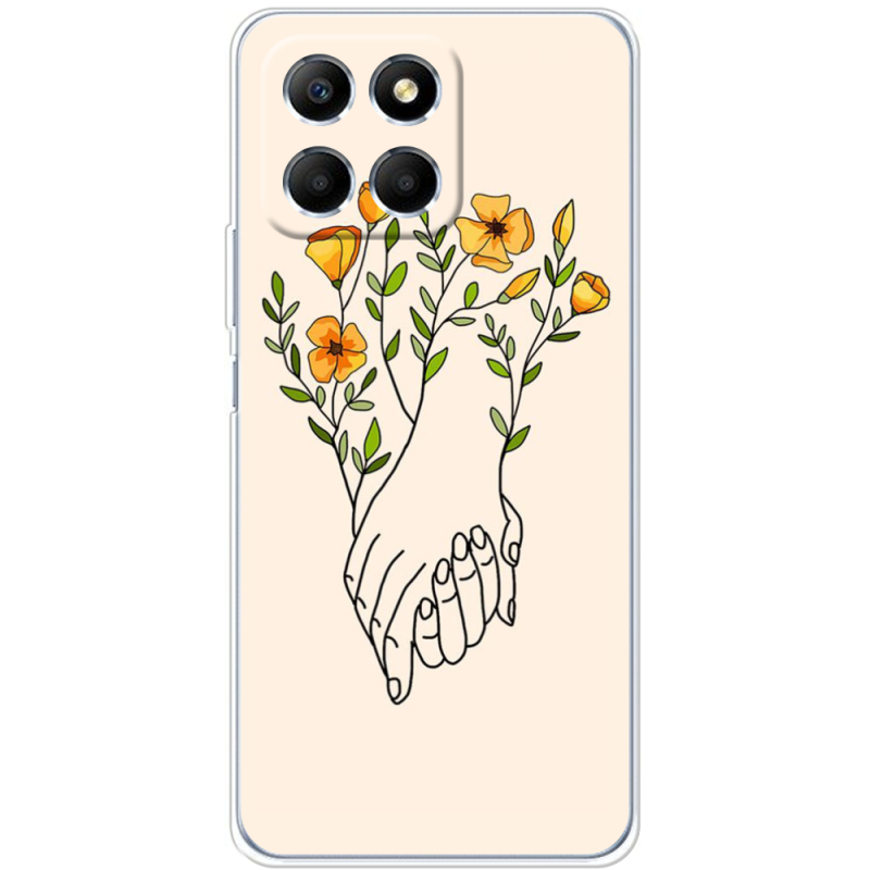 Чехол BoxFace Honor X6 Flower Hands