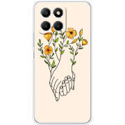 Чехол BoxFace Honor X6 Flower Hands