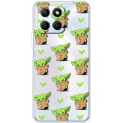 Прозрачный чехол BoxFace Honor X6 Pattern Baby Yoda