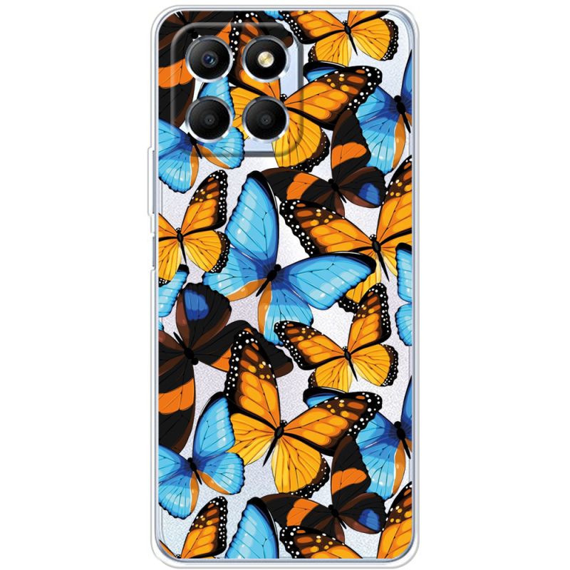 Прозрачный чехол BoxFace Honor X6 Butterfly Morpho