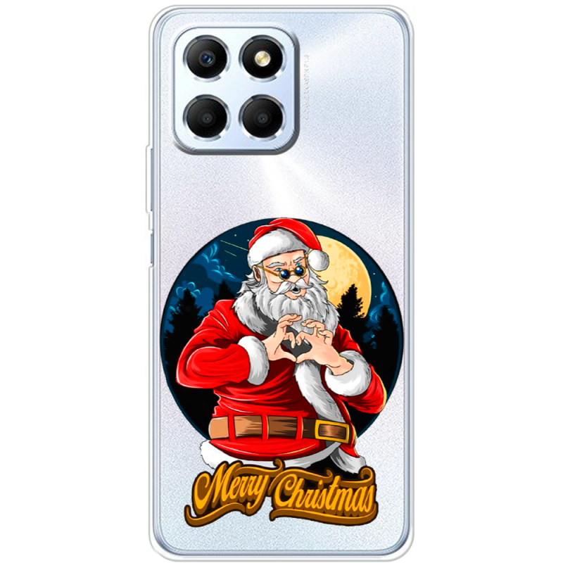 Прозрачный чехол BoxFace Honor X6 Cool Santa