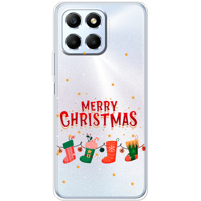 Прозрачный чехол BoxFace Honor X6 Merry Christmas