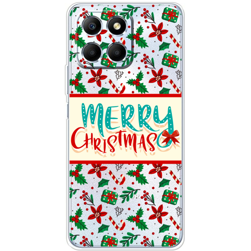 Прозрачный чехол BoxFace Honor X6 Vintage Christmas Pattern