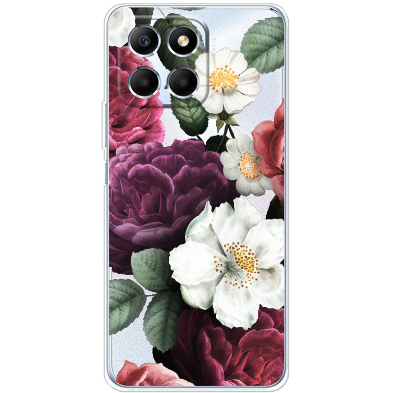 Прозрачный чехол BoxFace Honor X6 Floral Dark Dreams