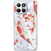 Прозрачный чехол BoxFace Honor X6 Japanese Koi Fish