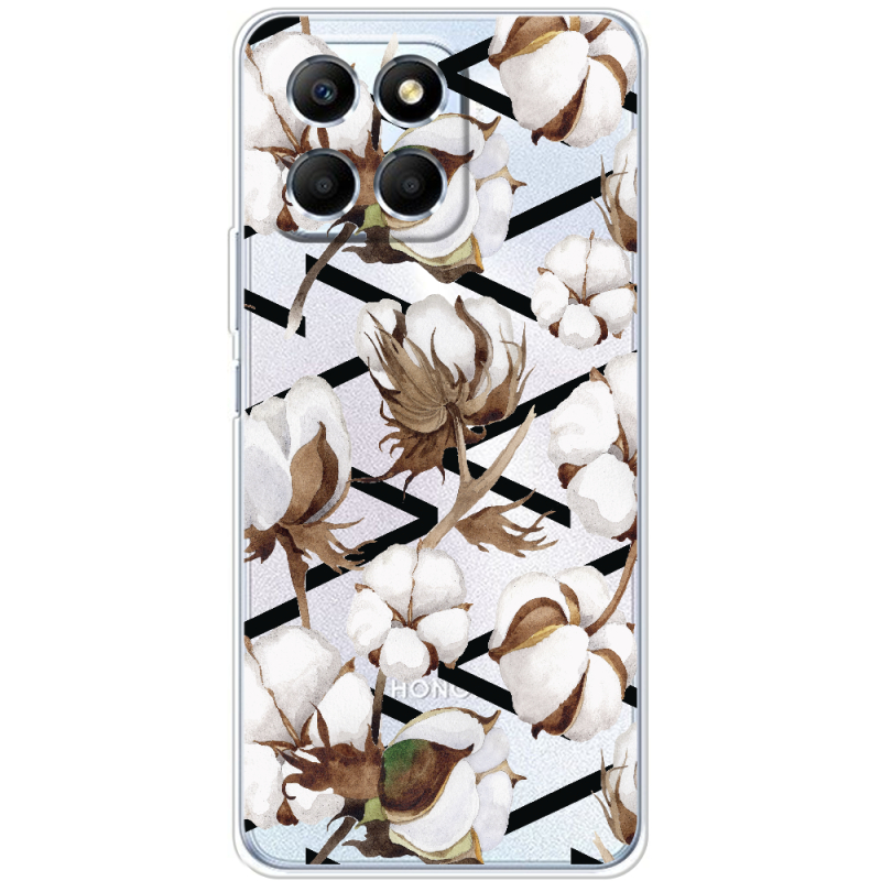 Прозрачный чехол BoxFace Honor X6 Cotton flowers