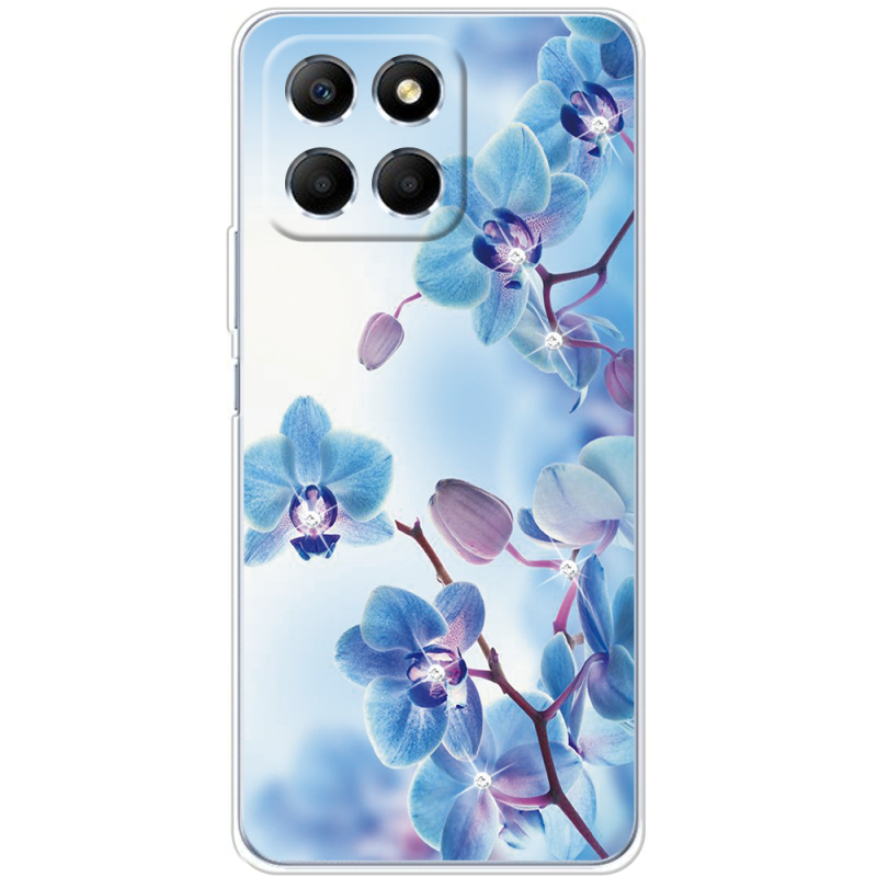 Чехол со стразами BoxFace Honor X6 Orchids