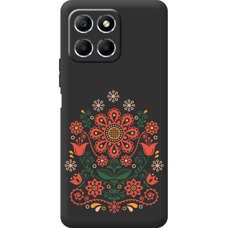 Черный чехол BoxFace Honor X6 Ukrainian Ornament