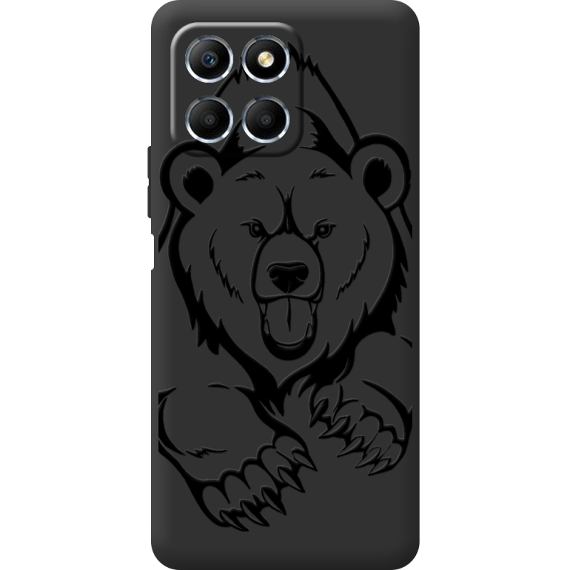 Черный чехол BoxFace Honor X6 Grizzly Bear