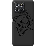 Черный чехол BoxFace Honor X6 Skull and Roses