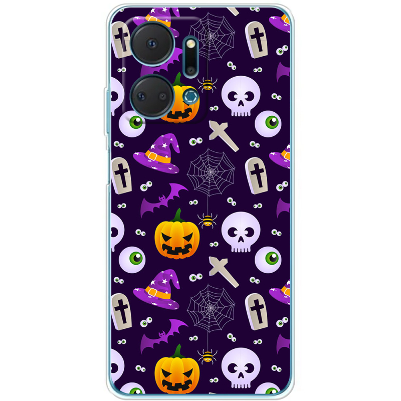 Чехол BoxFace Honor X7a Halloween Purple Mood