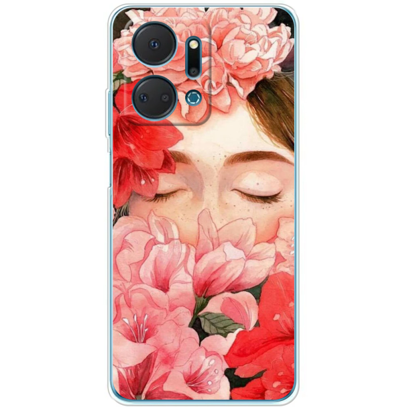 Чехол BoxFace Honor X7a Girl in Flowers