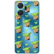 Прозрачный чехол BoxFace Honor X7a Pattern Baby Yoda