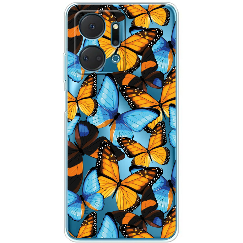 Прозрачный чехол BoxFace Honor X7a Butterfly Morpho