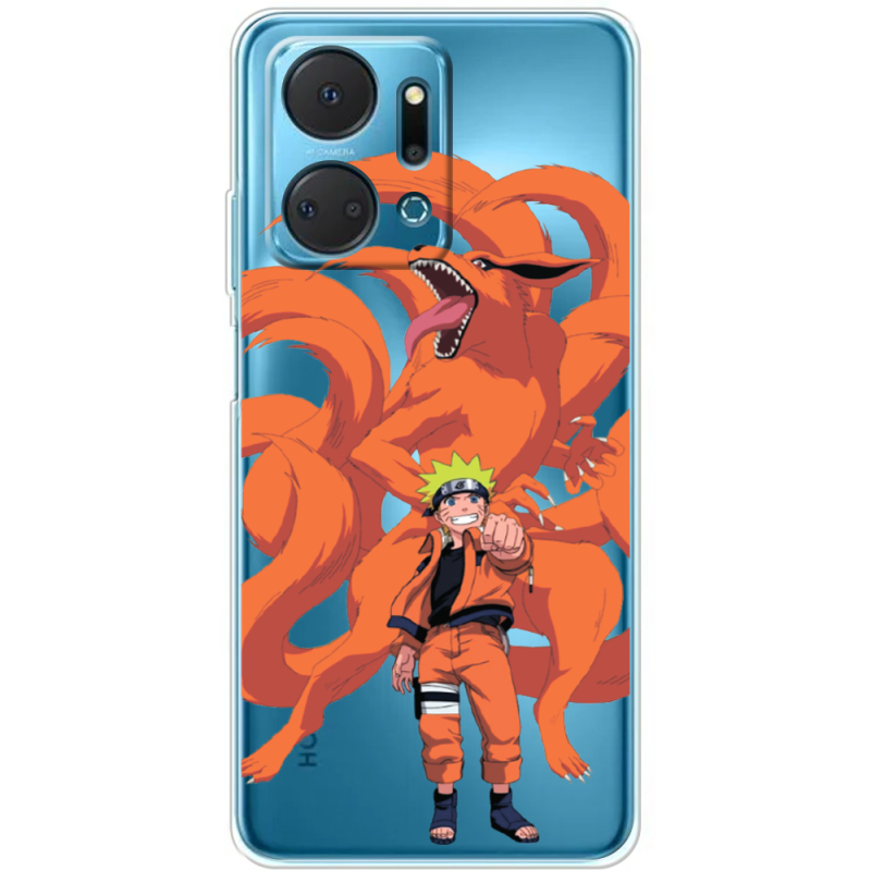 Прозрачный чехол BoxFace Honor X7a Naruto and Kurama