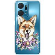 Прозрачный чехол BoxFace Honor X7a Winking Fox