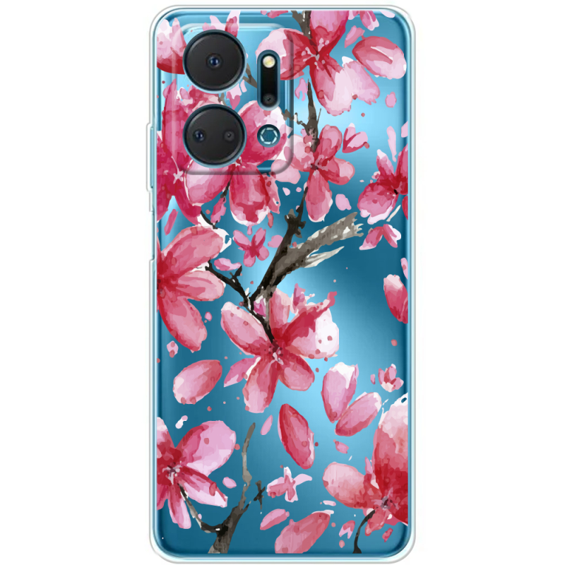 Прозрачный чехол BoxFace Honor X7a Pink Magnolia