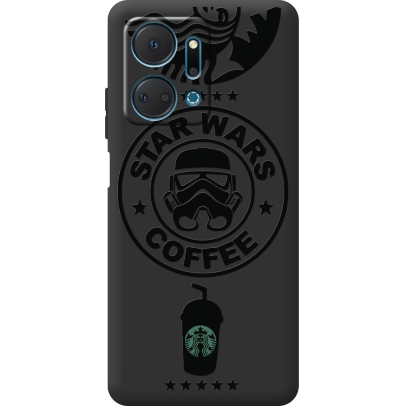 Черный чехол BoxFace Honor X7a Dark Coffee