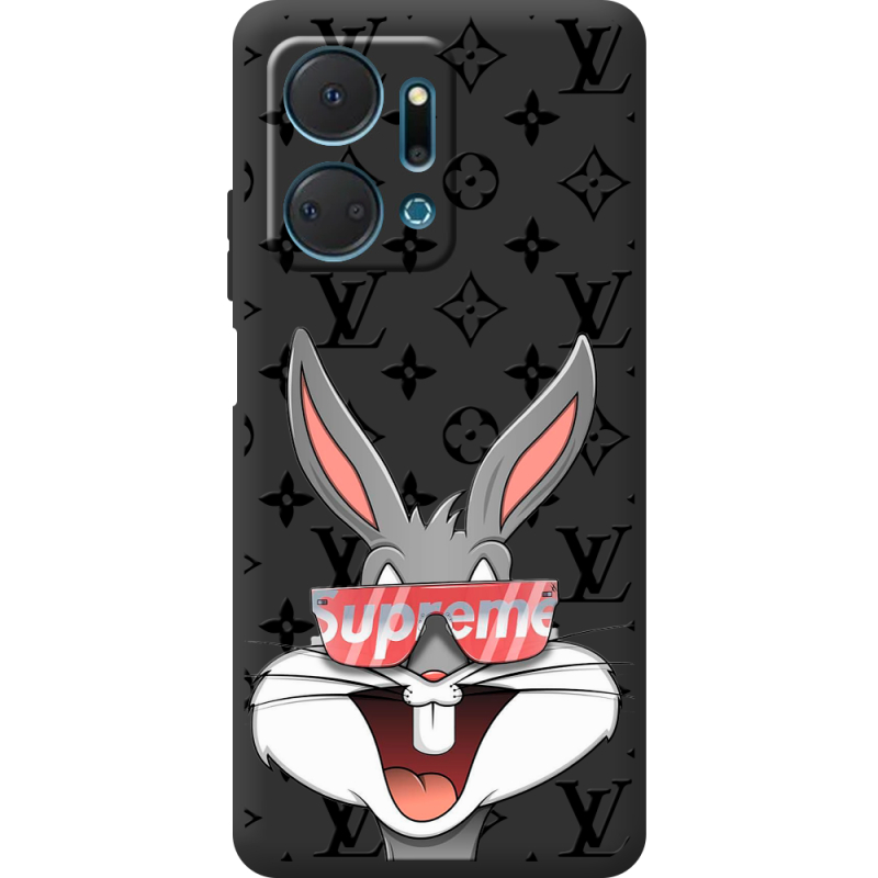 Черный чехол BoxFace Honor X7a looney bunny