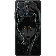 Черный чехол BoxFace Honor X7a Wolf