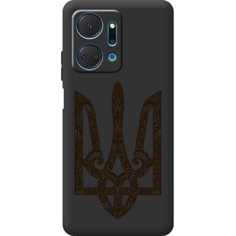 Черный чехол BoxFace Honor X7a Ukrainian Trident