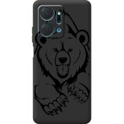 Черный чехол BoxFace Honor X7a Grizzly Bear