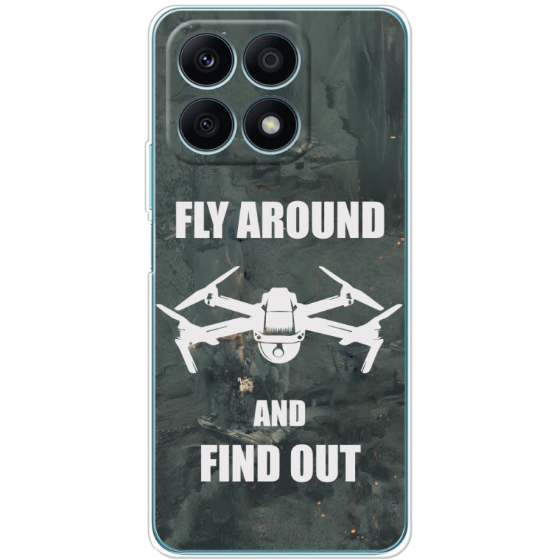 Чехол BoxFace Honor X8a Дрон Fly Around