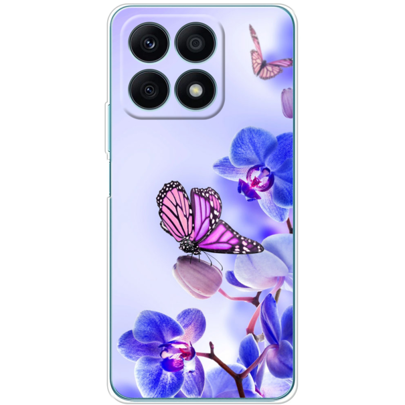 Чехол BoxFace Honor X8a Orchids and Butterflies