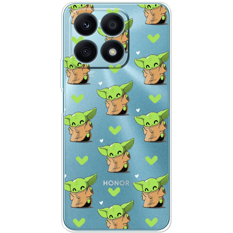 Прозрачный чехол BoxFace Honor X8a Pattern Baby Yoda