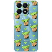 Прозрачный чехол BoxFace Honor X8a Pattern Baby Yoda