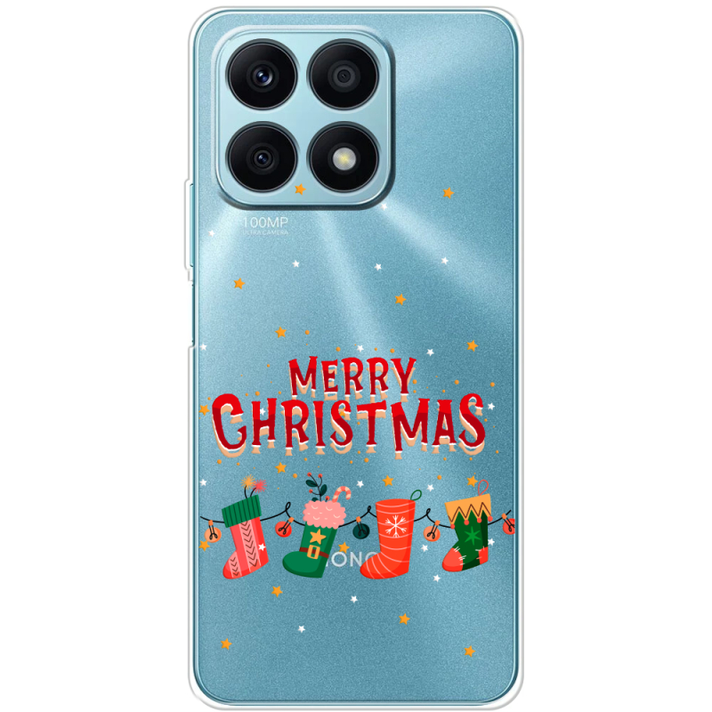 Прозрачный чехол BoxFace Honor X8a Merry Christmas