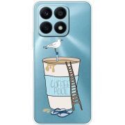 Прозрачный чехол BoxFace Honor X8a Segull in Cofee Pool