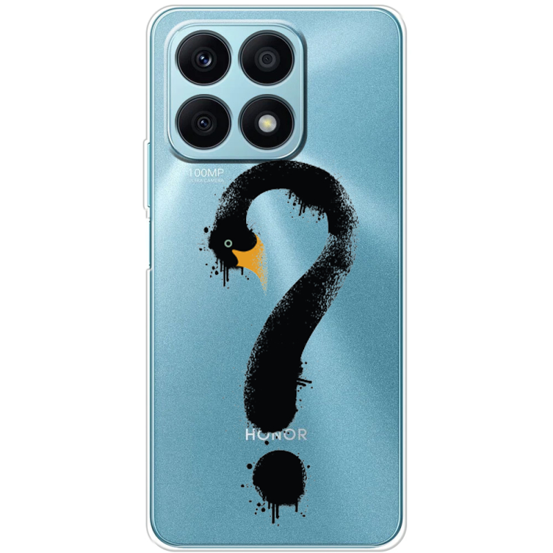 Прозрачный чехол BoxFace Honor X8a Swan question
