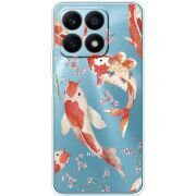 Прозрачный чехол BoxFace Honor X8a Japanese Koi Fish