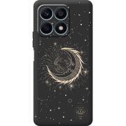 Черный чехол BoxFace Honor X8a Moon